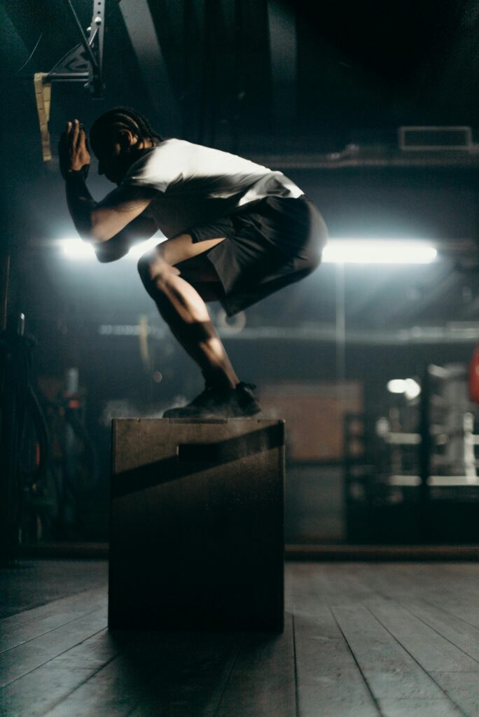 box-jumps - plyometrische (explosieve) bewegingen